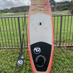 10 ft N2 Cardiff SUP Package - Carbon Fiber Paddle, Leash & Bag- Excellent Condition