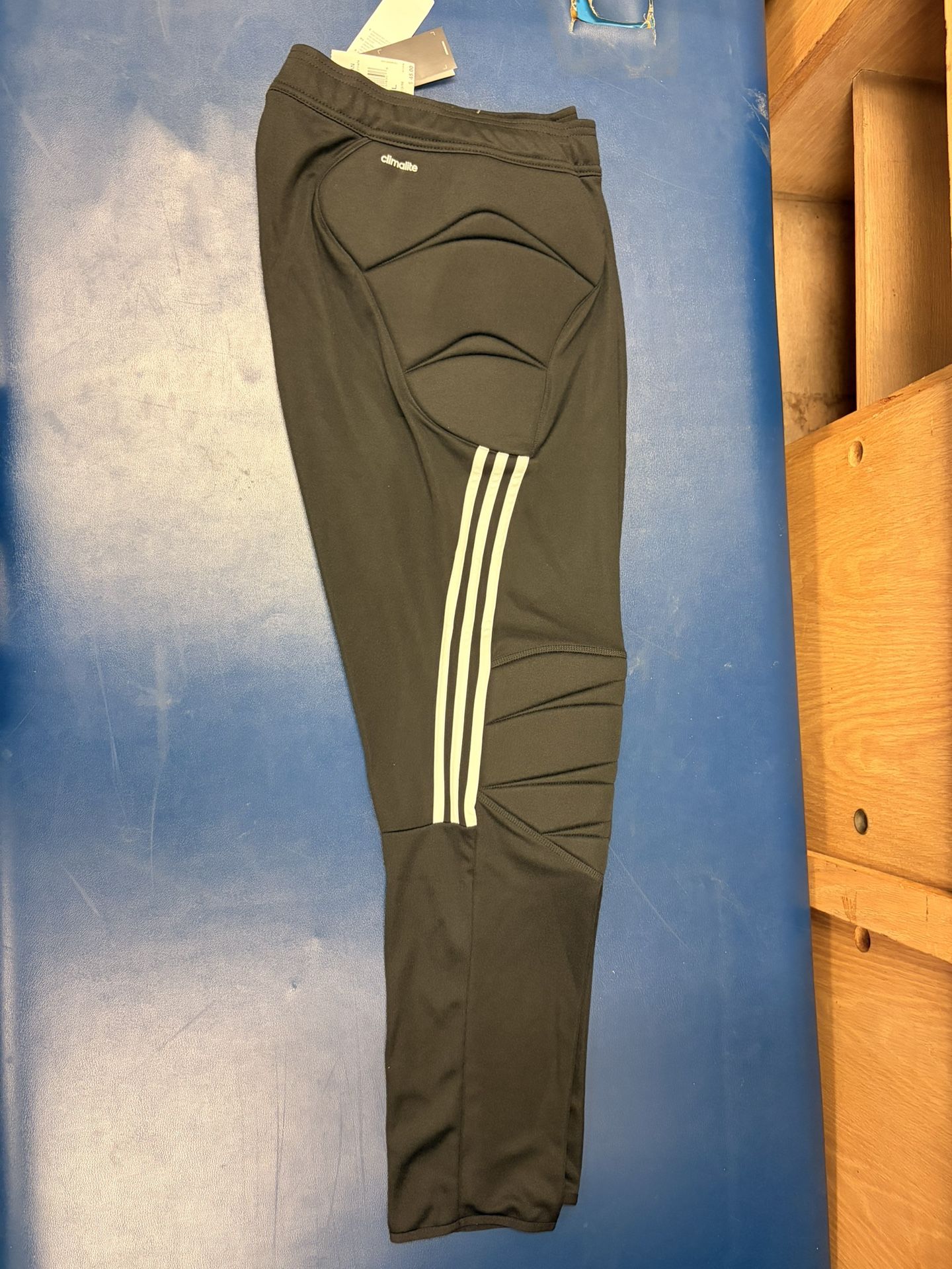 New Adidas Tierro Goalkeeper Padded Pants Size XL Black Climalite Soccer