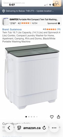 Compact mini washer