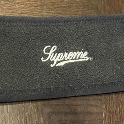 Supreme - Polartec Script Logo Headband - (FW17) - Black - Used