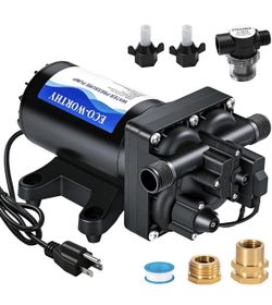 ECO-WORTHY 110V AC Fresh Transfer Diaphragm Water Pump On Demand 5.5GPM 70PSI