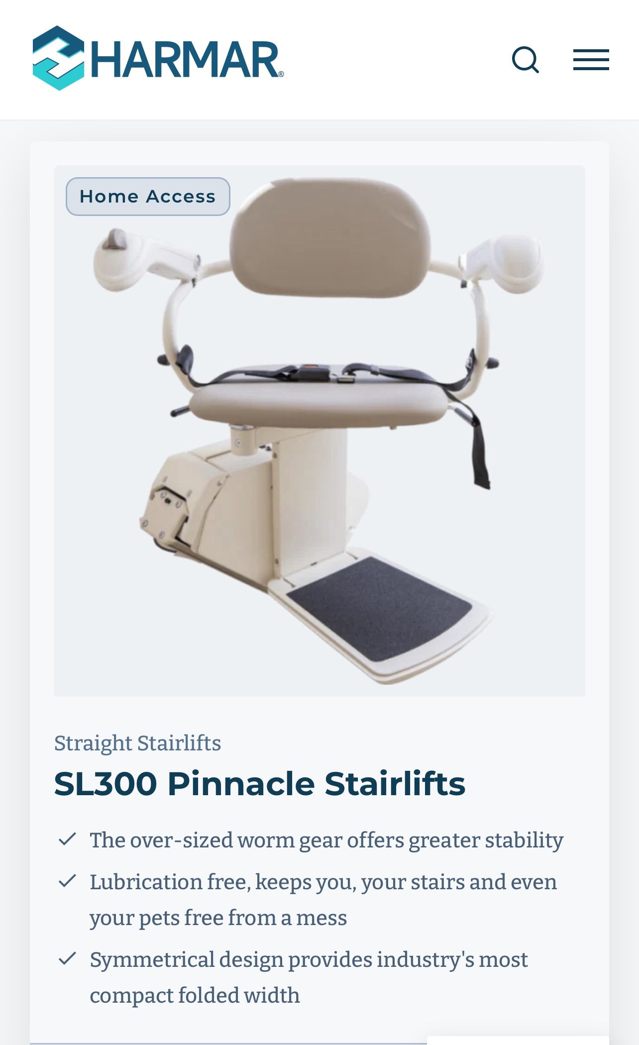 SL300 Pinnacle Stairlift