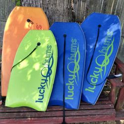 Body Board / Boogie boards Lot Of 4 Beach Toys