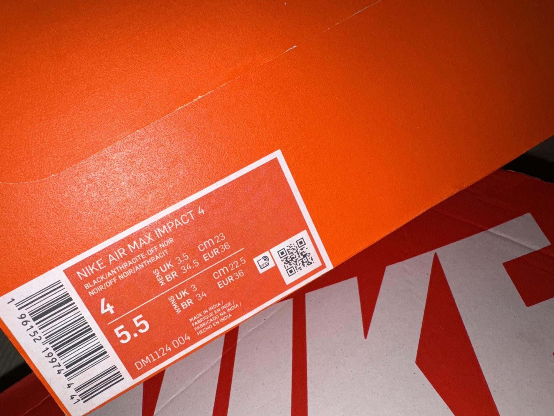 Black Nike Air Max Impact 4