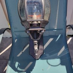 2 Used Wall Lamps For Front O Back Yard Nice