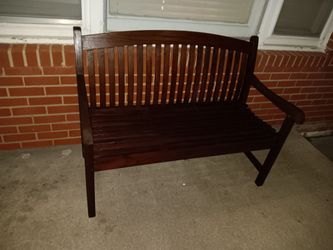 Wooden bench