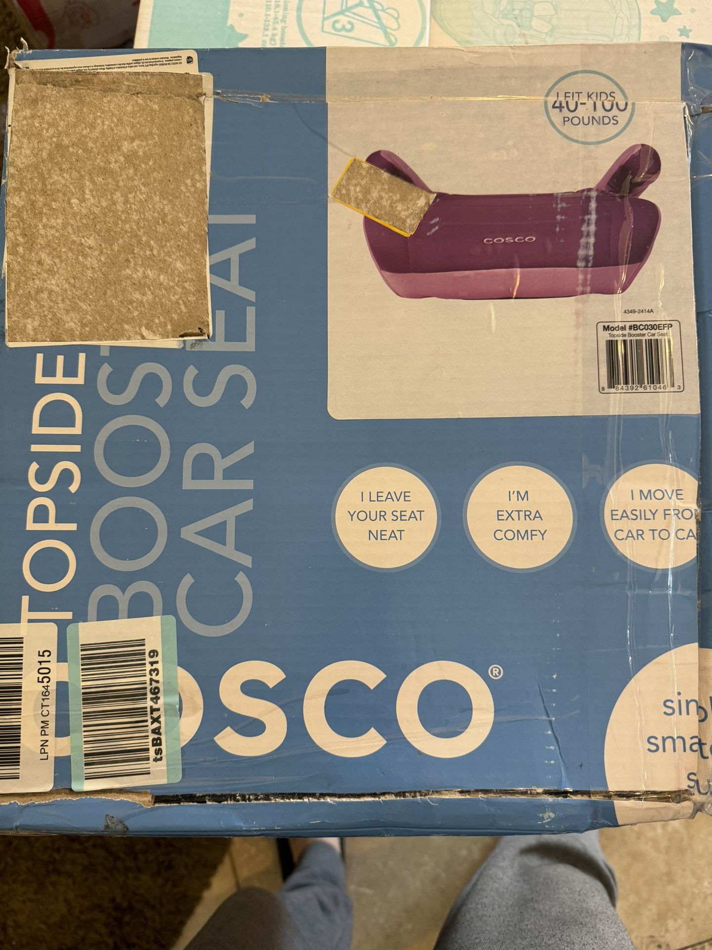 Cosco Purple Booster Seat New In Box