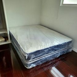 NEW FULL SIZE MATTRESS AND BOX SPRING-2PCS