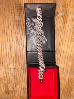 King Ice Iced Out Cuban Link Bracelet