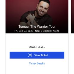 Tumua tickets For Sale for 9/27/24