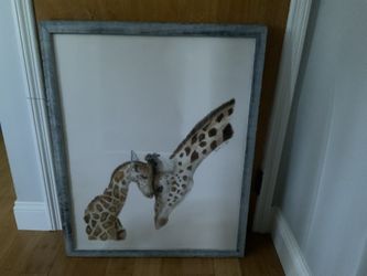 Price Lowered,,,Water Color Framed Paintings 3 Different Animals