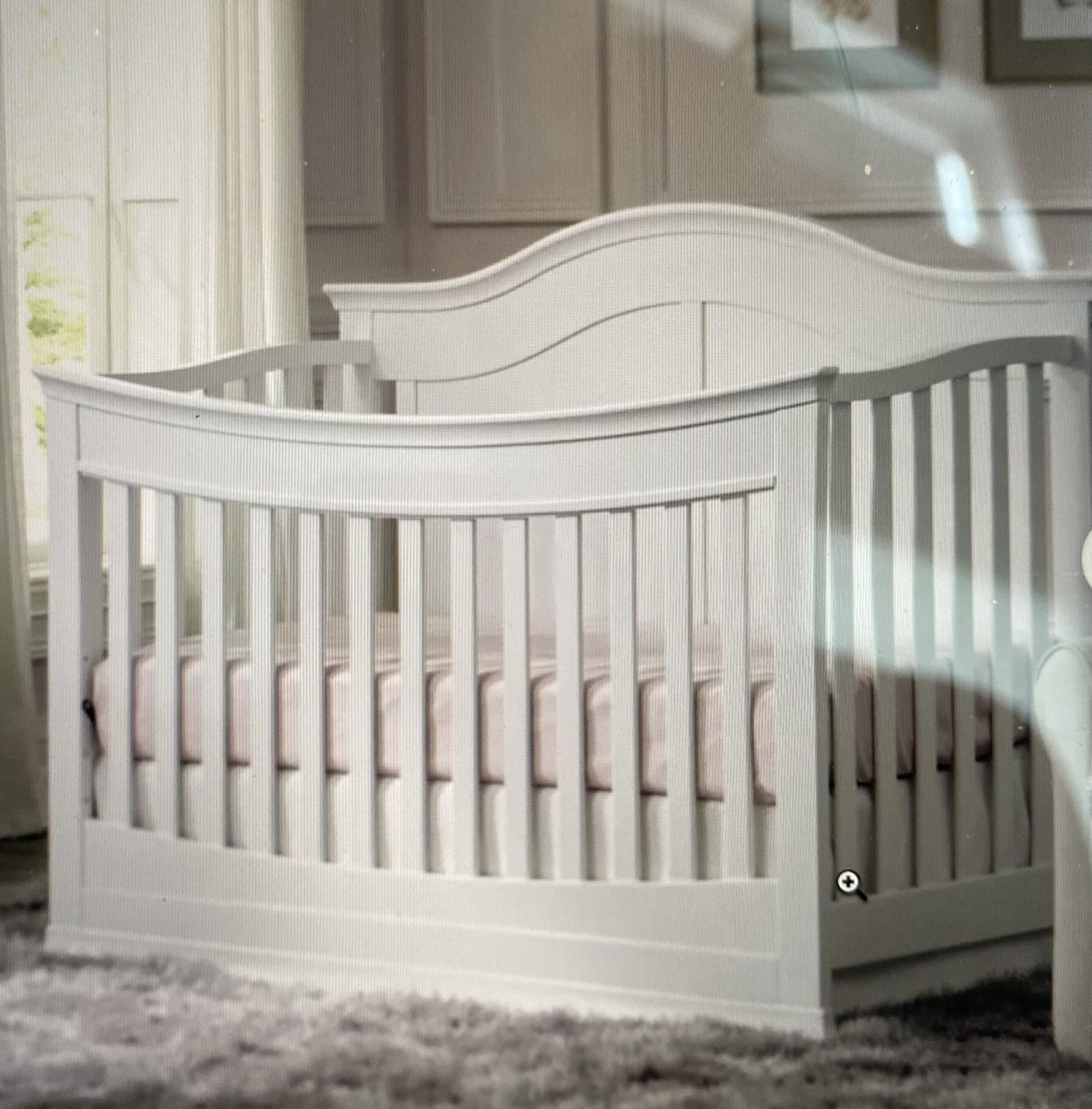 Crib/Toddler bed with Mattress & More