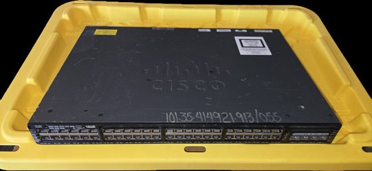 Cisco Catalyst 3650 48-Port PoE+ Network Switch qty4 = 10gb