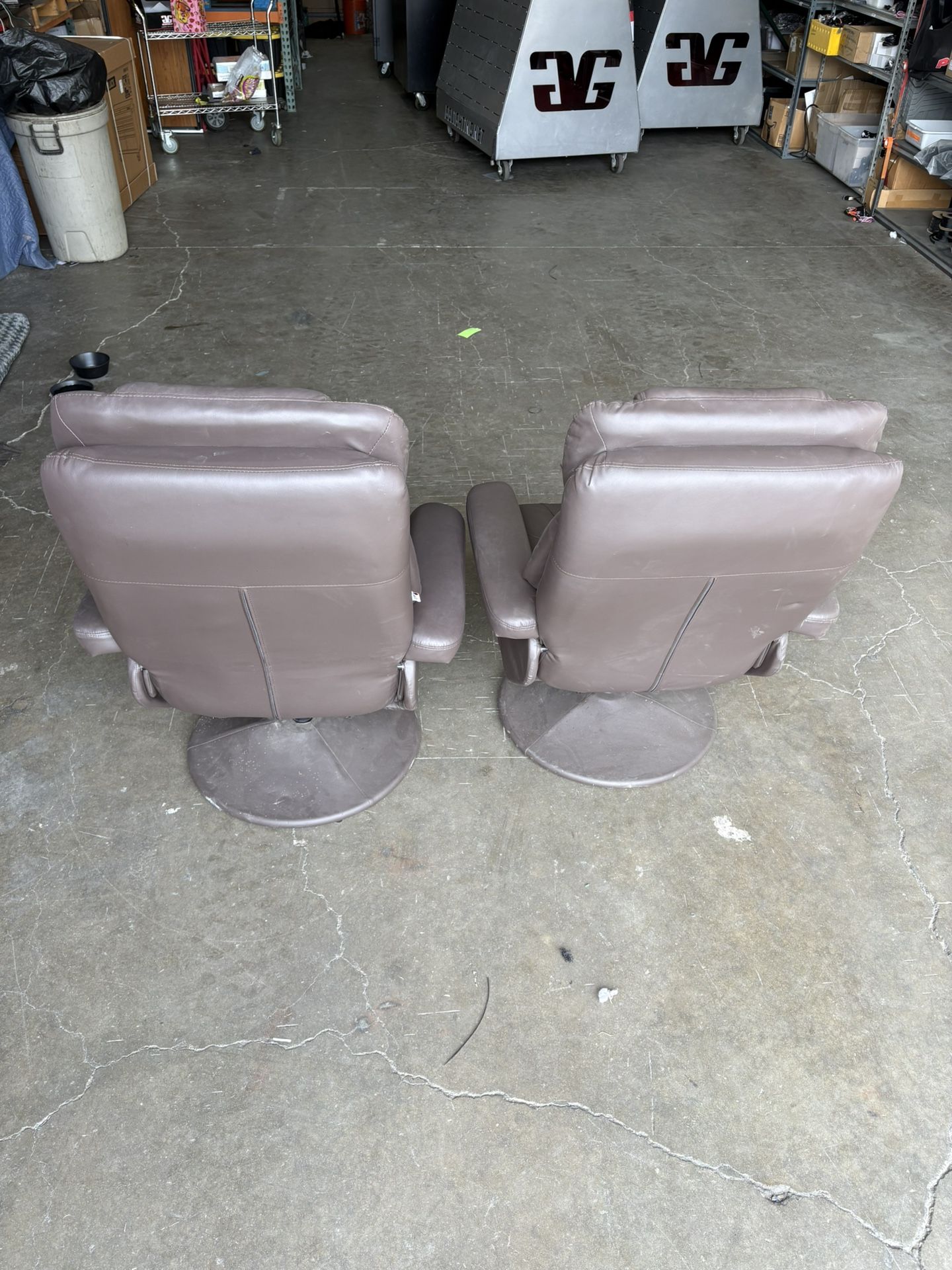 Homcom Swivel Recliner Set Of 2 