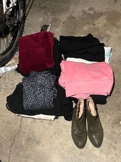 Free women’s clothes & shoes, size 6, M and above