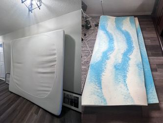 King memory foam mattress + cover + mattress topper