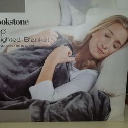 NEW IN BOX BROOKSTONE NAP WEIGHT BLANKET 54X72 12LBS REMOVABLE NAP SOFT COVER MACHINE WASHABLE.  PICK UP MIDDLEBORO ONLY FINAL SALE 