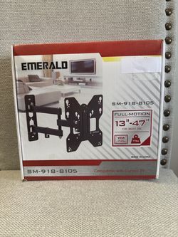 Emerald full-motion TV Wall Mount screen size support 13” to 47”