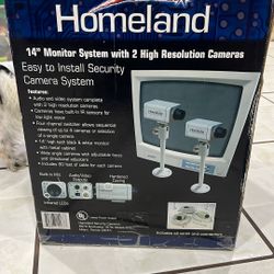 Security Cameras And Monitor 
