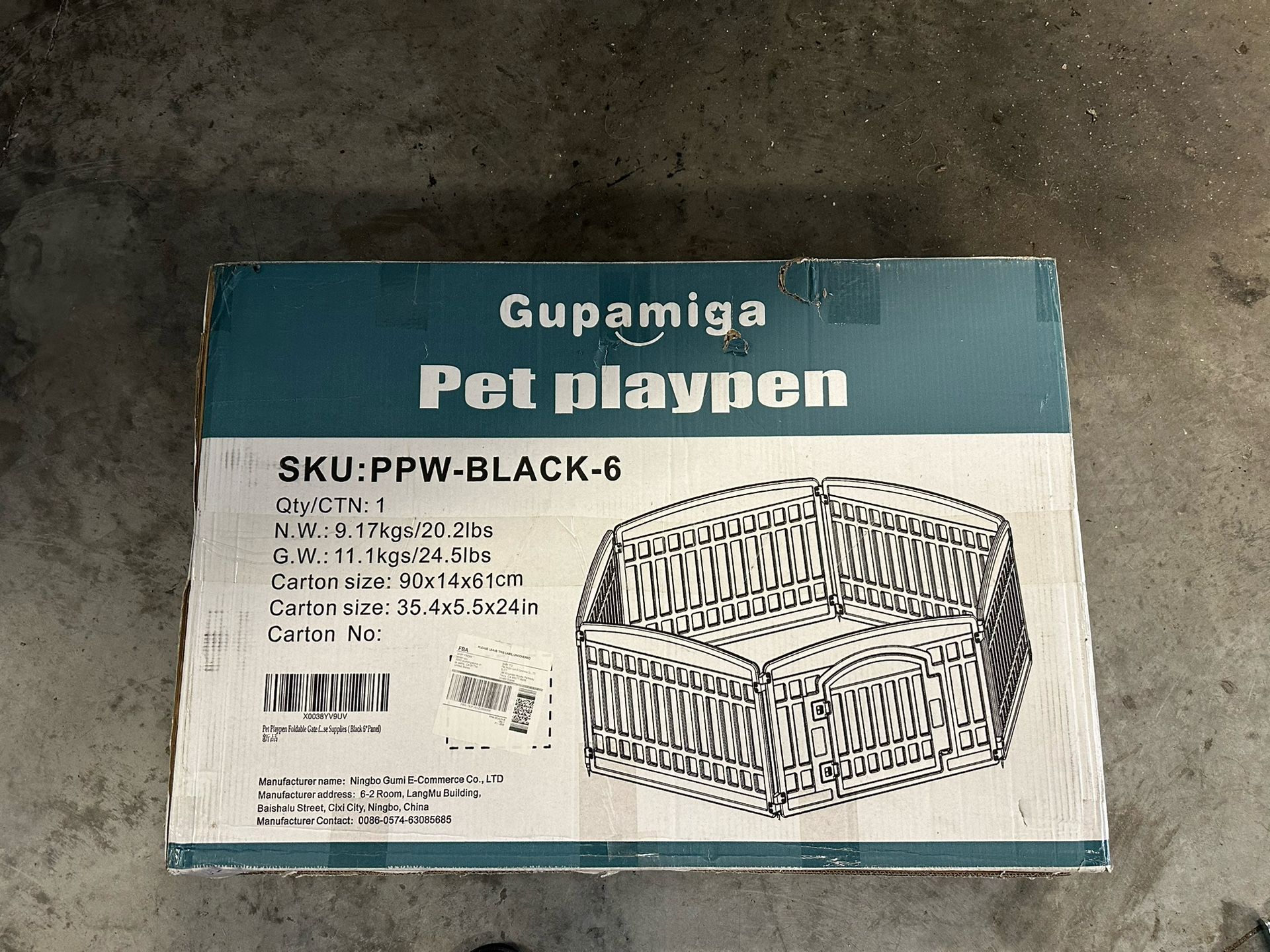 Pet Indoor Playpen Foldable Gate