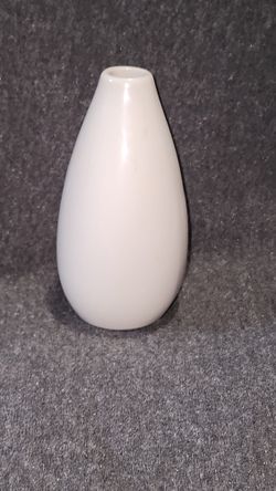 white, egg-shaped vase