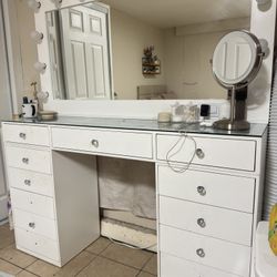 Large Makeup Vanity (60" Long) 