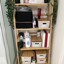 Bamboo Storage Shelf - WILLING TO NEGOTIATE WITH REASONABLE OFFERS!!