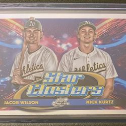 2025 Topps Cosmic Chrome Jacob Wilson/Nick Kurtz Rookie Dual Star Clusters