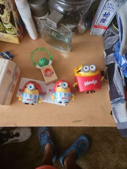 Wendy's minions and monsters adult happy meal toy