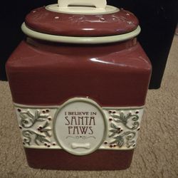 Christmas Dog Treat Jar