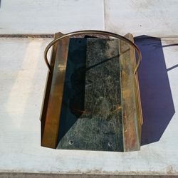 Brass Firewood Log Basket Holder