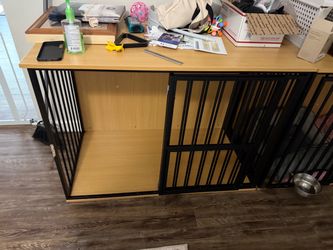 Large dog furniture crate (read entire listing)
