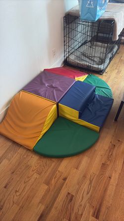 Kids Climbing Blocks