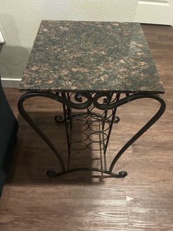Vintage wine table