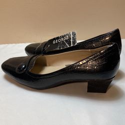 George Woman Black Dress Shoes