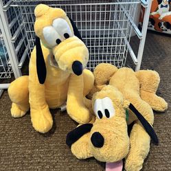 Vintage Excellent Condition Disney Pluto Stuffies