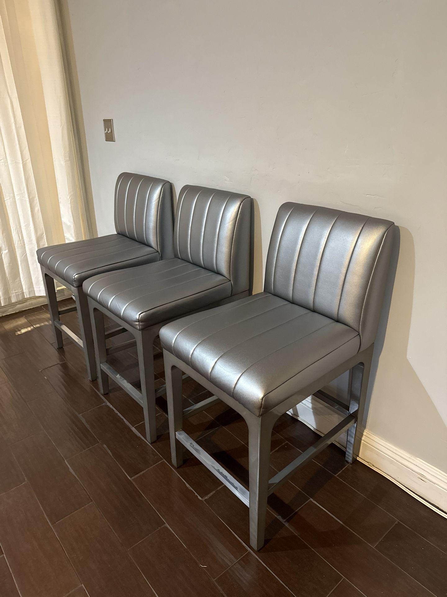 3 Silver Chairs