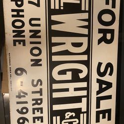 Vintage Real estate Sign 