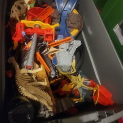 Huge box full of older  Hot Wheels  track sets