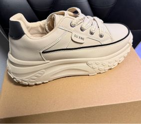 Cream Beige Chunky Platform Sneakers – New
