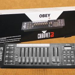 Obey10 DMX Lighting Controller 8 Fader Mixer 128 Channel System Chauvet DJ 🚨 Payment Options Available 🚨 No Credit Needed 🚨