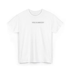 Custom Roman Numeral Date Couple Unisex T-Shirt