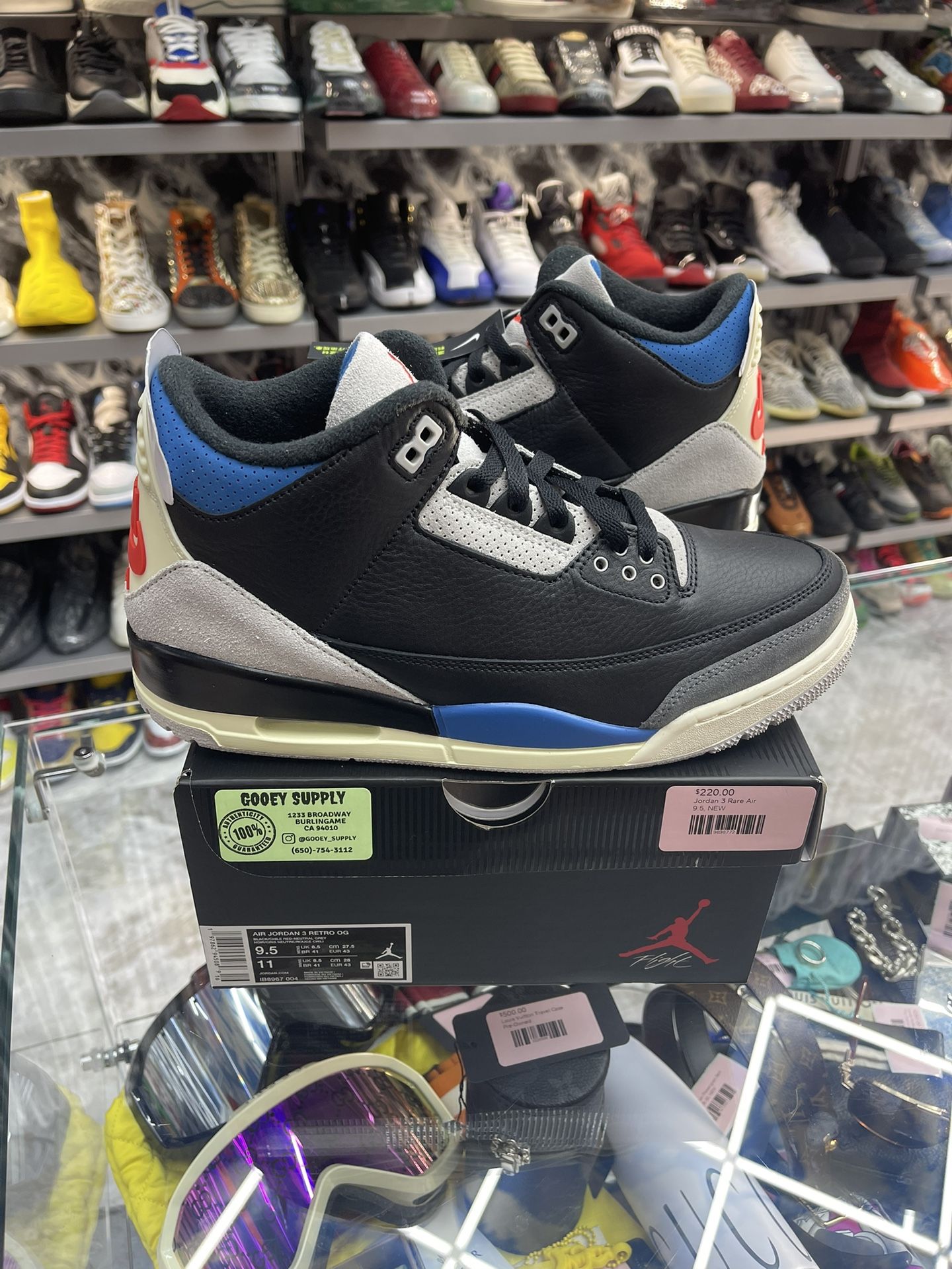 Jordan 3 Rare Air - Size 9 & 9.5