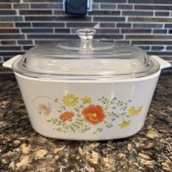 Corning Casserole Wild Flowers 2qt , $25