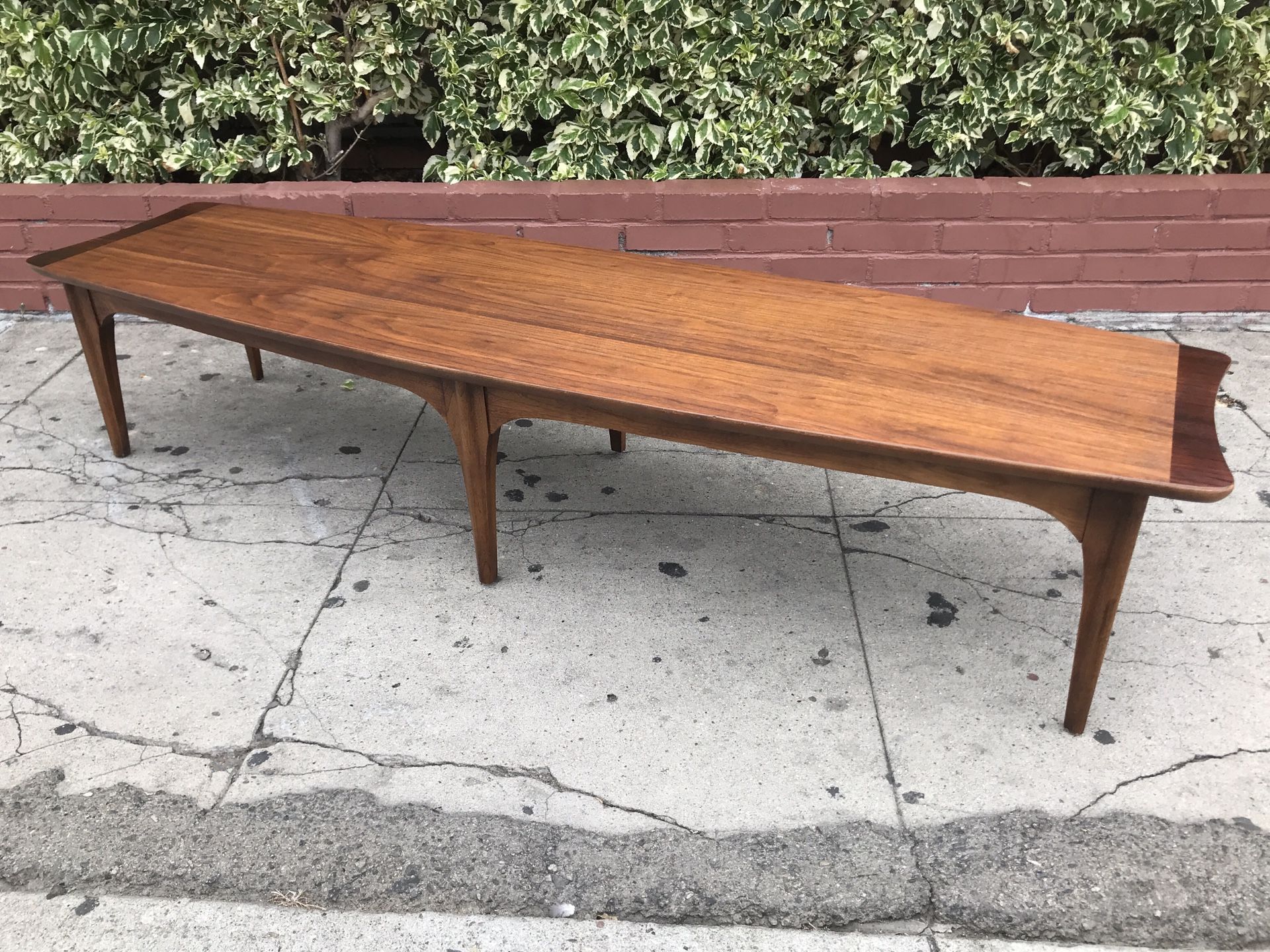 Mid Century Surfboard Coffee Table Perspecta Collection by Kent Coffey.