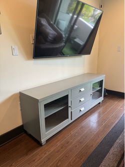 Tv stand media center- gray