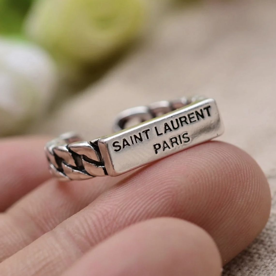 Yves Saint Laurent Silver Ring 925