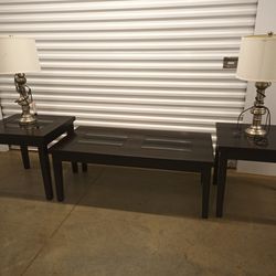 Delivery Available Coffee Table With Corner Tables 