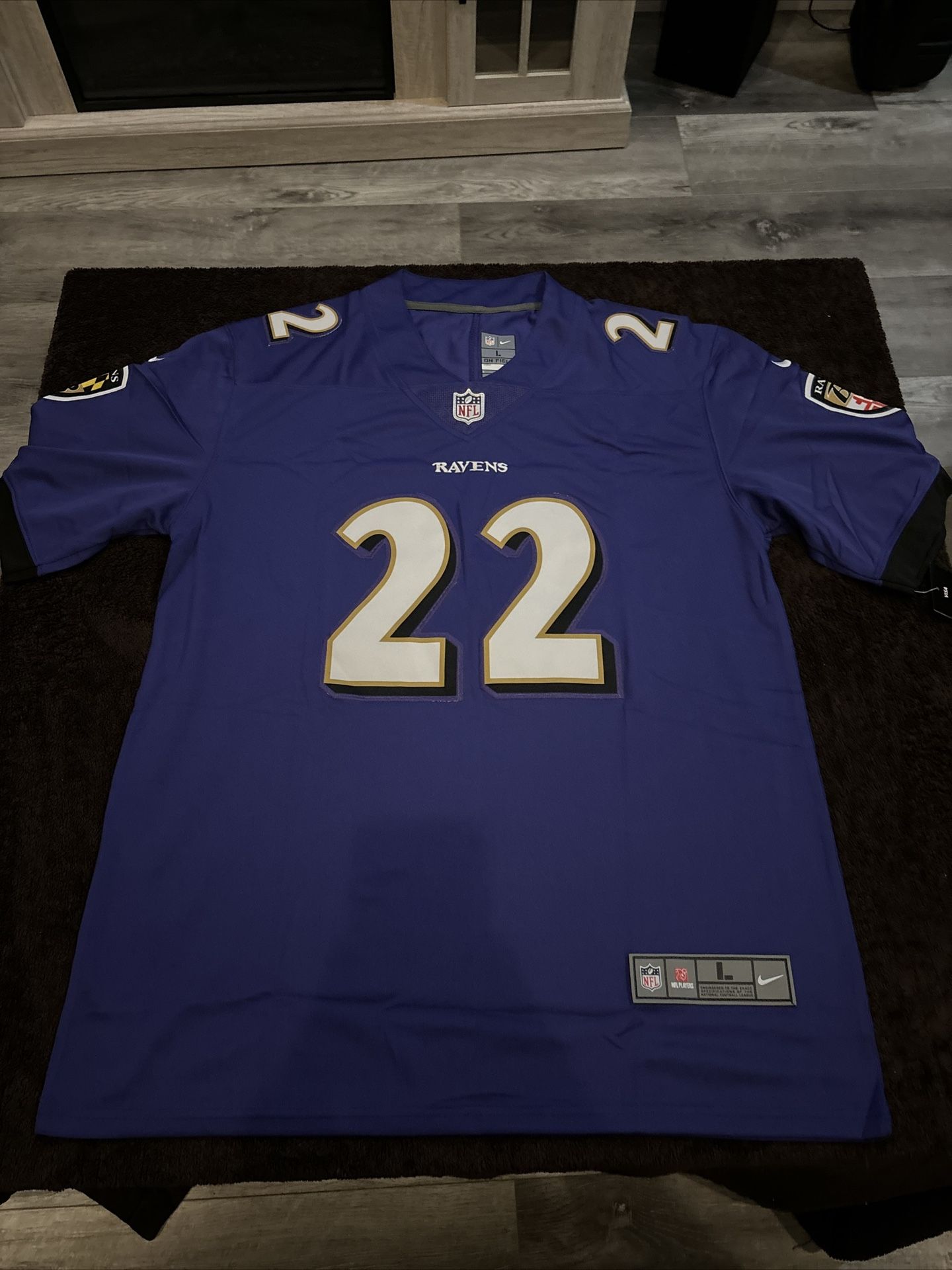 NFL BALTIMORE RAVENS DERRICK HENRY #22 Large Jersey Purple