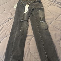 purple jeans size 28